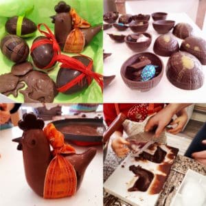Moulage Chocolat Pâques Duo adulte enfant Cours Pâtisserie MyGatô Lyon Bellecour